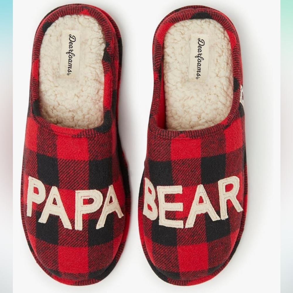 Dearfoams Papa Bear Family Matching Slippers
